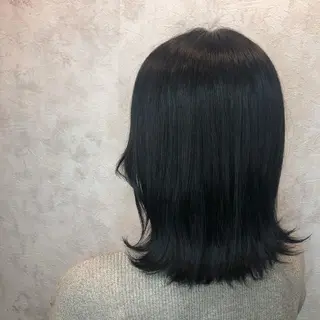 ミディアム カラー かめい りなのヘアスタイル
