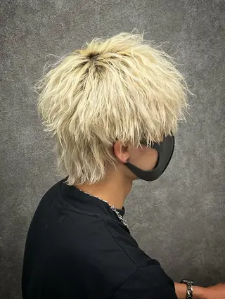 ミディアム カラー メンズ 【メンズウルフ特化】 🔥長山耕大🔥のヘアスタイル