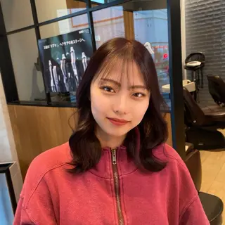 ミディアム Natsuki/韓国 ボブ/レイヤーカットのヘアスタイル