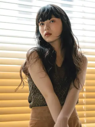 ロング パーマ 🎀ハイトーン/レイ ヤー/Reina🎀のヘアスタイル