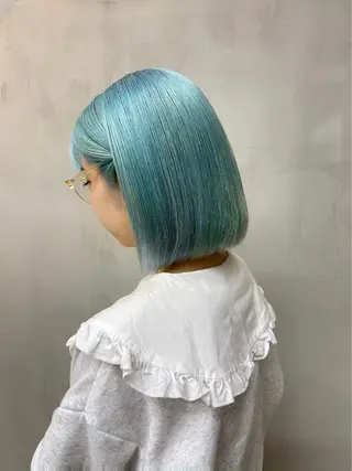 ミディアム カラー mee.urawa所属・似合わせショート×透 明感/やじまたかしのヘアスタイル