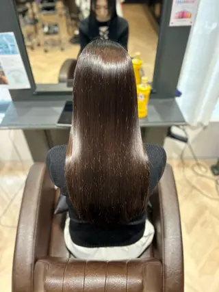 ロング 井上 結のヘアスタイル