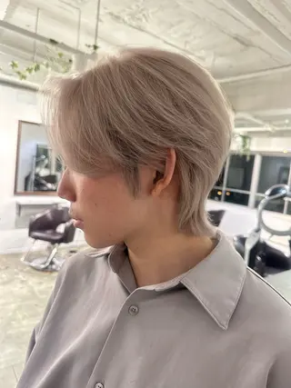 ショート カラー メンズ 【バレイヤージュ】 kentoのヘアスタイル