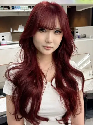 ロング AIRI🦋 韓国ヘアのヘアスタイル