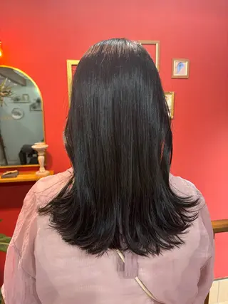 セミロング 大久保 愛のヘアスタイル