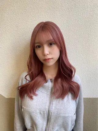 ロング カラー 透明感カラー/ 小顔カット/ミヅキのヘアスタイル