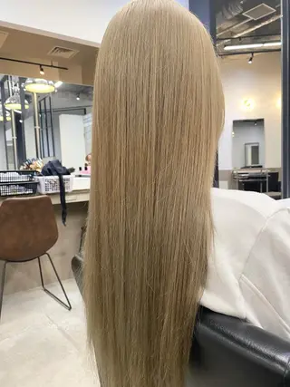 ロング カラー 【博多ハイライトカラ ー】中島啓太のヘアスタイル