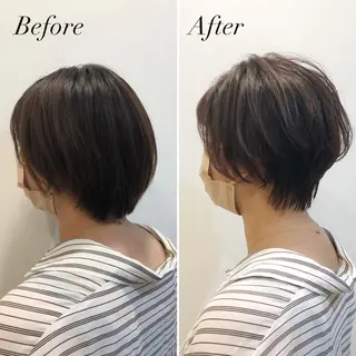 ショート カラー 髪質改善/縮毛矯正 /青山 早希🐾のヘアスタイル