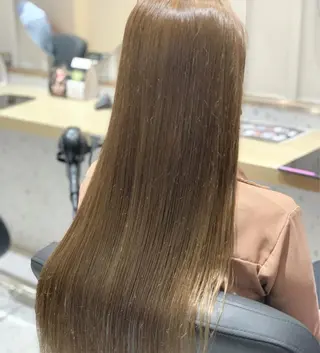 ロング カラー ヘアアレンジ 髪質改善×ハイトーン 中田啄也のヘアスタイル