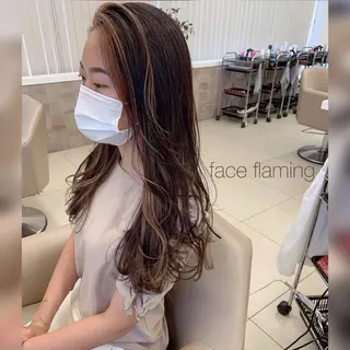 ロング カラー ヘアアレンジ クリスタルマジック hair &　eyeのヘアスタイル