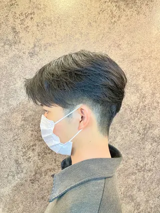 ショート メンズ メンズパーマ特化 カバヤマ　リョウのヘアスタイル