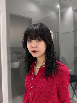 セミロング パーマ 艶カラー ⋆✦ HIROMIのヘアスタイル