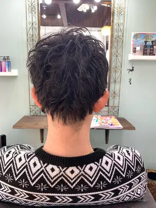 パーマ メンズ R ri R takagiのヘアスタイル
