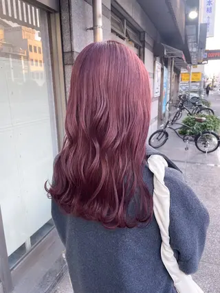 セミロング カラー イワタ マハ/ minim hairのヘアスタイル