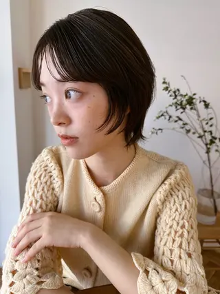 ショート カラー 西山 紗耶香🪽 透明感カラー/ボブのヘアスタイル