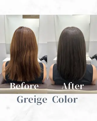 セミロング カラー 【レイヤー/韓国風 /髪質改善】RINのヘアスタイル