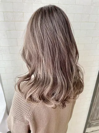 セミロング カラー 神野 雅樹のヘアスタイル
