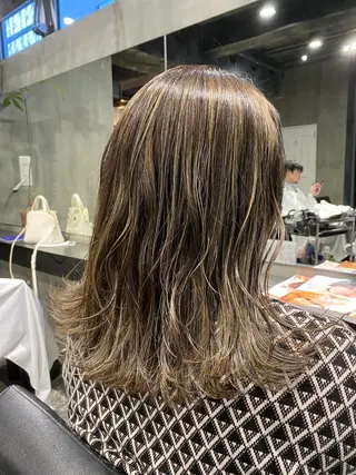 セミロング カラー Agu hair lore沼館店所属・八戸パーマ/メンズパ ーマ/シンゴ。のヘアスタイル