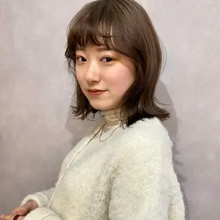 ミディアム カラー くすみカラー♡ Yuukaのヘアスタイル