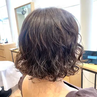 ミディアム パーマ ❤️パーマ美容師✂︎ 井口美緒のヘアスタイル