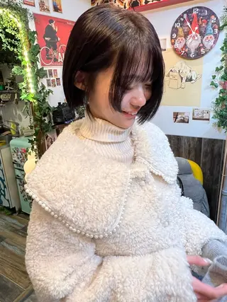 ショート カラー カラーパティシエ facce🌼ikoのヘアスタイル