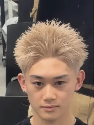 ショート カラー メンズ メンズ特化⚡️パーマ テッタのヘアスタイル