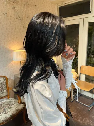 ロング カラー chikashitsu所属・Junmi/ﾁｶｼﾂ /堀江のヘアスタイル
