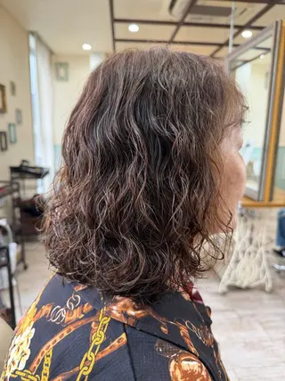 ミディアム パーマ 新越谷noble店長 松本拓也▶◀*.のヘアスタイル