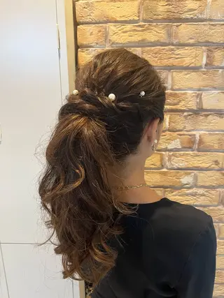 ロング ヘアアレンジ Hair salon mutto所属・似合わせスタイル 🌹mao🌹のヘアスタイル