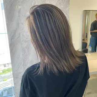 ミディアム カラー ヘアアレンジ 🎗秋山勇 /三宮指名No.1のヘアスタイル