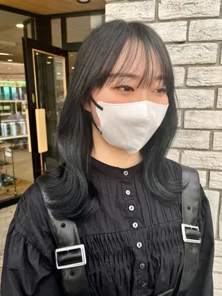 ミディアム カラー カラー/レイヤー/ 髪質改善/PAAQのヘアスタイル