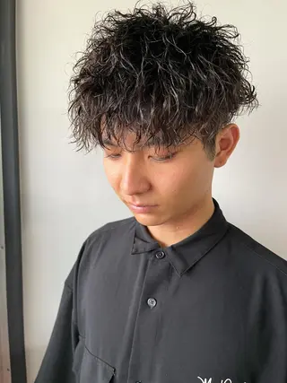 パーマ メンズ 森本裕/オーナー/ スパイラルパーマのヘアスタイル