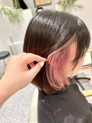 ショート カラー ヘアアレンジ 韓国マツエク/まつパ 🎀misaki🎀のマツエク・マツパデザイン