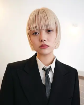 ショート カラー ブリーチ/似合わせ Kaito🦕/栄のヘアスタイル