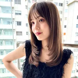 ロング カラー towa 【横浜・上野】のヘアスタイル