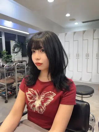 ロング カラー あいこ/レイヤー カット🌷銀座のヘアスタイル