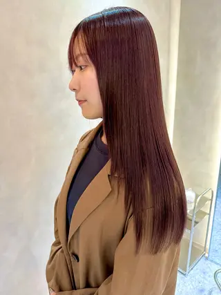 ロング カラー レイヤー/ボブ/ 顔周り/yukinaのヘアスタイル