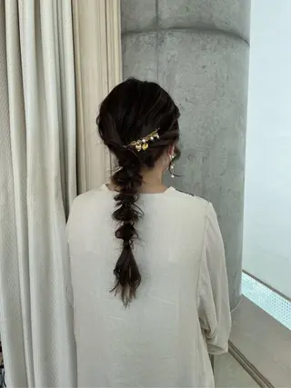 ヘアアレンジ 🍪ヨシイハルネ🍪 ラベンダーカラーのヘアスタイル