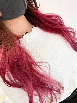 セミロング 🍀ケアブリーチ カラー🍀坂井のヘアスタイル