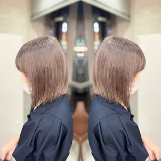 ミディアム Y Uのヘアスタイル