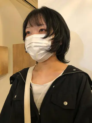 ショート カラー ケアブリーチ/ボブ/ honoのヘアスタイル