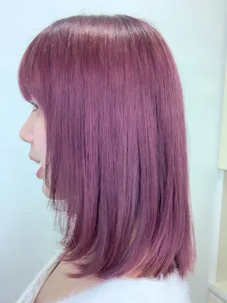 ミディアム カラー 髙橋 歩のヘアスタイル