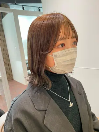 ショート カラー gotoday　shaire　saron所属・miu. ボブ/透け感カラーのヘアスタイル