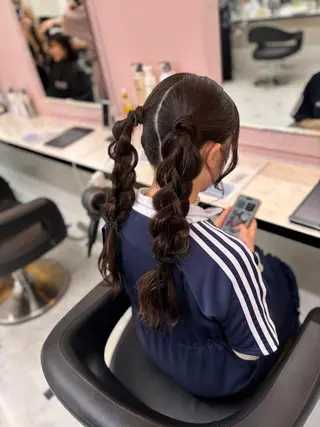 ヘアアレンジ 💙ハイトーン韓国風 色白ヘア💙manaのヘアスタイル