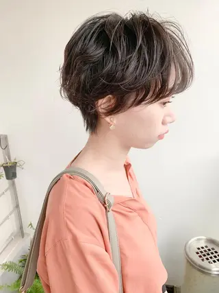 ショート パーマ ショート/レイヤー なら石井知希のヘアスタイル