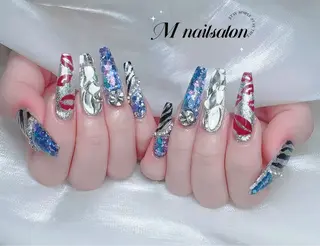 ネイル M🌷nail 長さだし専門店のネイルデザイン