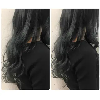 ロング カラー 寺山 佳貴のヘアスタイル