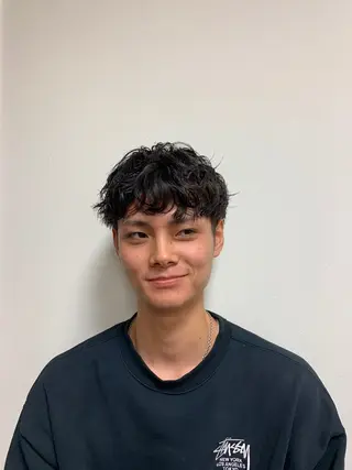 パーマ メンズ 星野 真壱のヘアスタイル