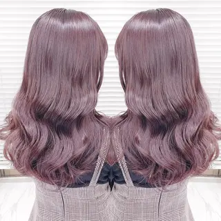 ミディアム カラー 柔らかbeige モトキのヘアスタイル