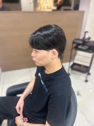 ショート 【メンズ縮毛矯正/ 艶カラー】美涼🎀のヘアスタイル